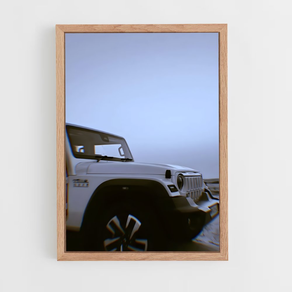 Poster Jeep à la Plage – affiche Mahindra (vue 4)